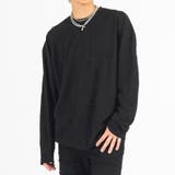 ブラック | ラウンドヘム ロンT メンズ 長袖Tシャツ モード ストリート | REGIEVO