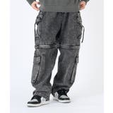 ワイドパンツ メンズ デニム カーゴ ストリート系 ビッグシルエット | REGIEVO | 詳細画像14 