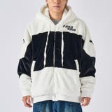 1ホワイト | ビッグファー切り替えブルゾン | REGIEVO