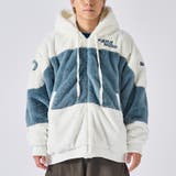 2ブルー | ビッグファー切り替えブルゾン | REGIEVO