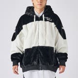 4ブラック | ビッグファー切り替えブルゾン | REGIEVO