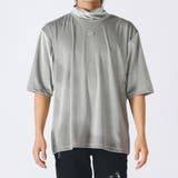 グレー | モックネック半袖Tシャツ | REGIEVO