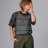 ブラック | ニットソーTシャツ | REGIEVO