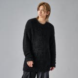 4ブラック | ファンシーシャギーヤーンセーター | REGIEVO