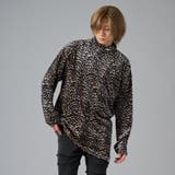 2グレー | アシンメトリーレオパードタートルネック | REGIEVO