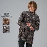 アシンメトリーレオパードタートルネック | REGIEVO | 詳細画像1