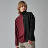 2ワイン×ブラック | ネックレス付きタートルネック | REGIEVO