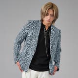 2サックス×ブラック | ゼブラピークドラペルジャケット | REGIEVO