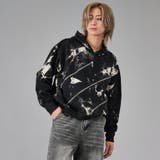2ブラック | ファスナーデザインプルパーカー | REGIEVO