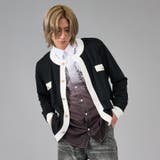 2ブラック | 配色カーディガン | REGIEVO
