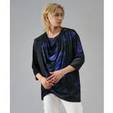 7分袖フラワープリントドレープTシャツ | REGIEVO | 詳細画像2 