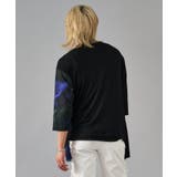7分袖フラワープリントドレープTシャツ | REGIEVO | 詳細画像6 