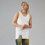 1ホワイト | グランジタンクトップ | REGIEVO