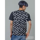 BLACK | PLAYBOY×REGIEVO/バックロゴプリントTシャツ | REGIEVO