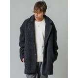 BLACK | 【ボアドロップショルダーコート】 | REGIEVO