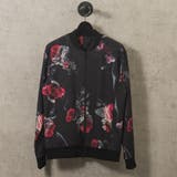 BLK×RED | ローズプリントMA-1 | REGIEVO