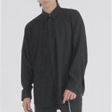 BLACK | レースワークドルマンシャツ | REGIEVO