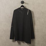 BLACK | アシンメトリーロンT | REGIEVO