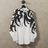 WHITE | ブラシプリントドルマンシャツ | REGIEVO