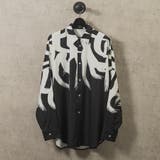 BLACK | ブラシプリントドルマンシャツ | REGIEVO