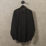 BLACK | ジャカードシースルーシャツ | REGIEVO