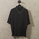 BLACK | ネックレス付きタートルTシャツ | REGIEVO