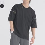 2wayファスナースリーブTシャツ | REGIEVO | 詳細画像1