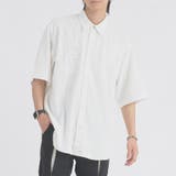 WHITE | レースチェストショートスリーブシャツ | REGIEVO