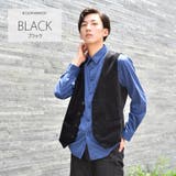 ブラック | ベスト メンズ ジレ | REGIEVO