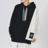 ブラック | プルオーバー パーカー メンズ ビッグシルエット ストリート系 | REGIEVO