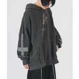 ローズプリント プルオーバー パーカー メンズ ビッグシルエット ストリート系 | REGIEVO | 詳細画像9