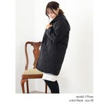 ウェーブキルトフード付きロングコートM大きいサイズ韓国ファッションワンピース春オ… | LAPULE  | 詳細画像7 