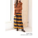 チェック柄タックワイドパンツM大きいサイズ韓国ファッションワンピース春オフィスカ… | LAPULE  | 詳細画像4 