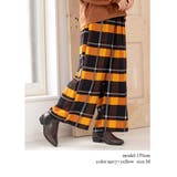 チェック柄タックワイドパンツM大きいサイズ韓国ファッションワンピース春オフィスカ… | LAPULE  | 詳細画像7 