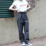 大きいサイズパンツハイウエストジーンズビッグサイズ脚長ゆるカジカジュアルデニムM… | LAPULE  | 詳細画像8 