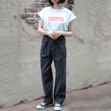 大きいサイズパンツハイウエストジーンズビッグサイズ脚長ゆるカジカジュアルデニムM… | LAPULE  | 詳細画像9 