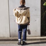 ボアブルゾン冬プチプラゆったり軽量軽い配色デザインママファッションM大きいサイズ… | LAPULE | 詳細画像5
