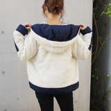 ボアブルゾン冬プチプラゆったり軽量軽い配色デザインママファッションM大きいサイズ… | LAPULE | 詳細画像8