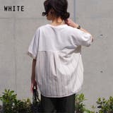 ホワイト(01)M | トップス春ゆったり体型カバーTシャツ半袖夏シャツカジュアルワッフルバックコンシャ… | LAPULE 