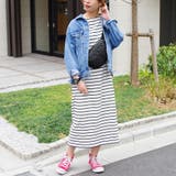 ワンピース半袖春夏ゆったり体型カバーロングワンピボーダー旅行カジュアルフレンチス… | LAPULE  | 詳細画像13 