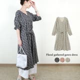 花柄ワンピース ワンピース ロング | LAPULE  | 詳細画像1 