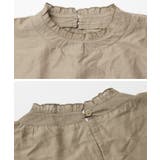 ブラウス七分袖刺繍レースパンチングレース?40代ゆったり体型カバー可愛いハイネッ… | LAPULE  | 詳細画像18 