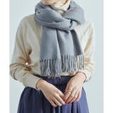 大判ストールマフラー冬ひざ掛けブランケットワッフル素材シンプル無地防寒M大きいサ… | LAPULE | 詳細画像11