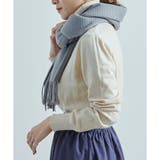 大判ストールマフラー冬ひざ掛けブランケットワッフル素材シンプル無地防寒M大きいサ… | LAPULE | 詳細画像12