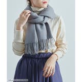 大判ストールマフラー冬ひざ掛けブランケットワッフル素材シンプル無地防寒M大きいサ… | LAPULE | 詳細画像10