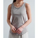 タンクトップノースリーブインナー40代コットン綿100無地ボーダー韓国ファッショ… | LAPULE  | 詳細画像14 