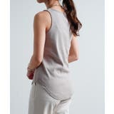 タンクトップノースリーブインナー40代コットン綿100無地ボーダー韓国ファッショ… | LAPULE  | 詳細画像15 