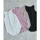 タンクトップノースリーブインナー40代コットン綿100無地ボーダー韓国ファッショ… | LAPULE  | 詳細画像21 