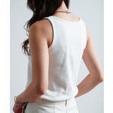 タンクトップノースリーブインナー40代コットン綿100無地ボーダー韓国ファッショ… | LAPULE  | 詳細画像7 