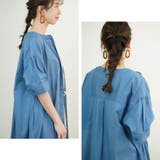 ワンピースシャツワンピース半袖バンドカラー透け素材シアー40代ゆったり大きめ体型… | LAPULE  | 詳細画像5 